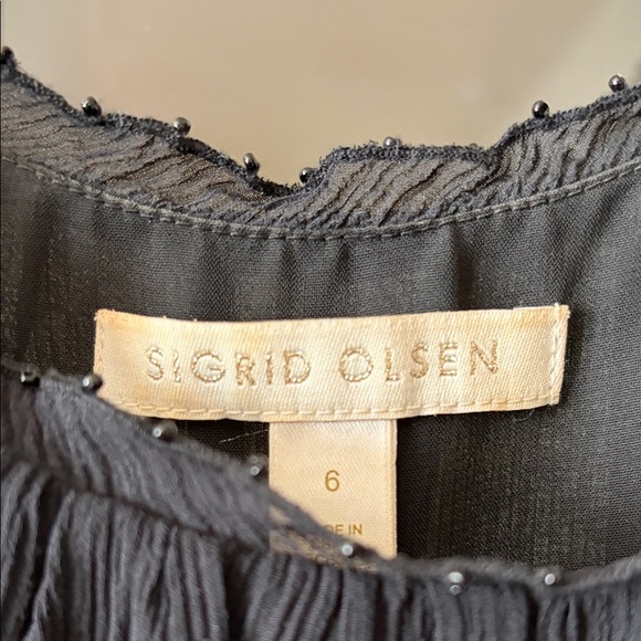 Sigrid Olson silk, Sleeveless, pleated, lined party Dress size 6 - Picture 3 of 6